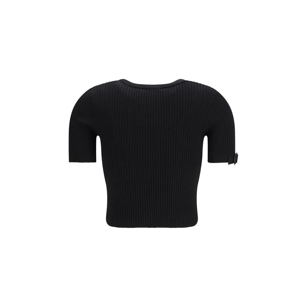 T-Shirt Courrèges Viscose Noir
