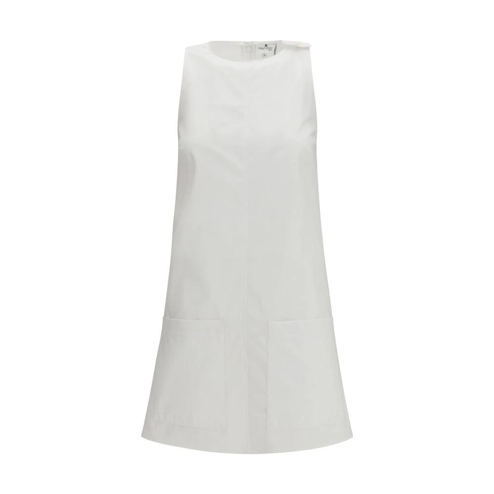 Robe décontractée en coton blanc Courrèges
