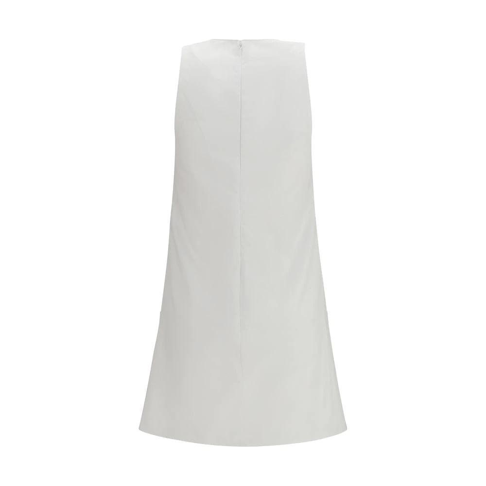 Robe décontractée en coton blanc Courrèges
