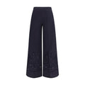 Pantalon décontracté en coton bleu Forte_Forte