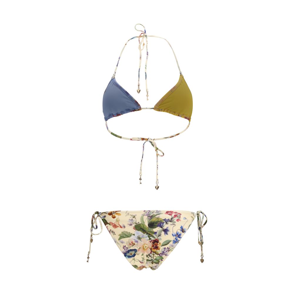 Bikini multicolore en polyamide Zimmermann