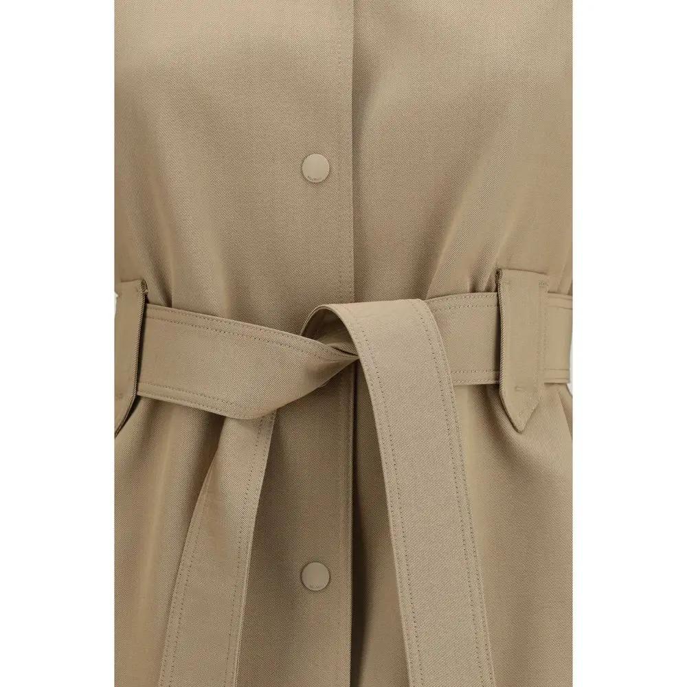 Manteau en laine polaire marron Max Mara