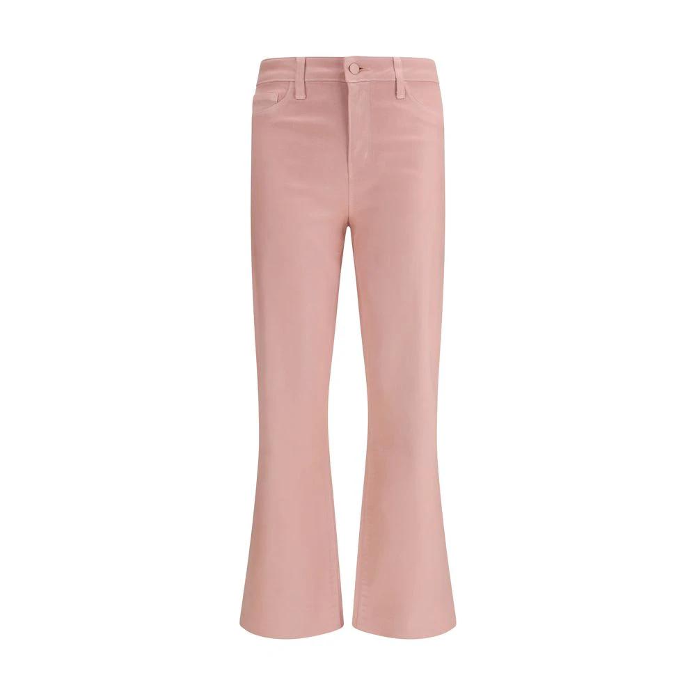 Pantalon évasé en coton multicolore L'Agence