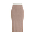 Diesel Multicolor Viscose Midi Skirt