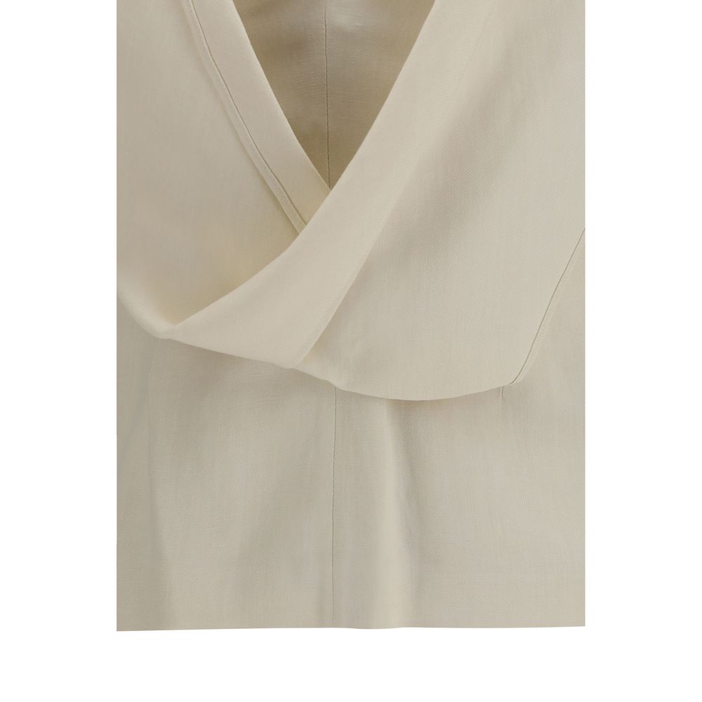 Brunello Cucinelli Haut en Viscose Beige