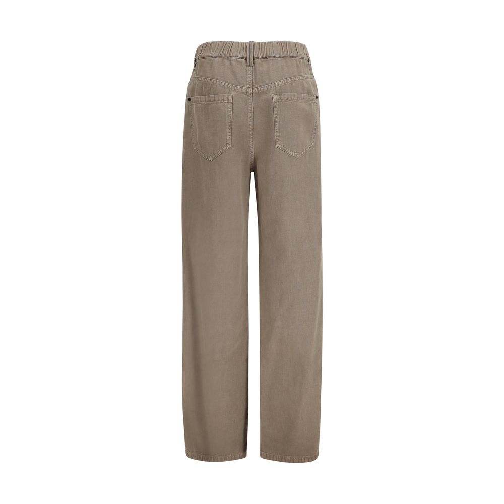 Brunello Cucinelli Jean en coton beige Denim