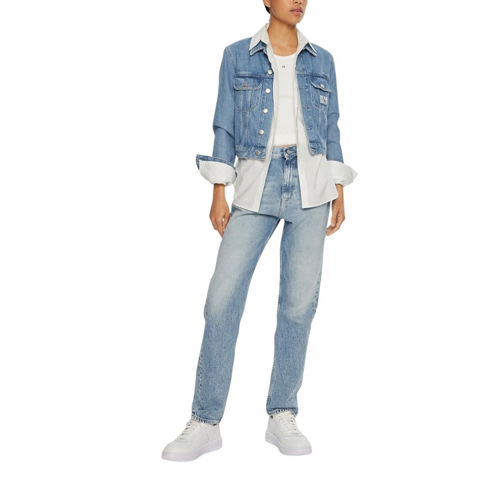 Jean skinny bleu clair en coton Calvin Klein