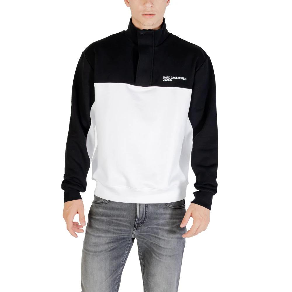Sweat-shirt à cornes noir et blanc Karl Lagerfeld