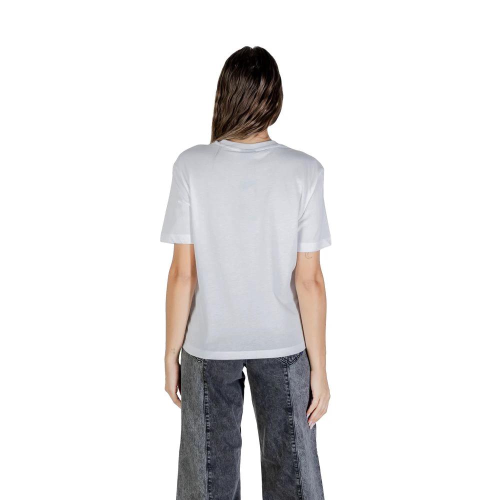 T-shirt blanc en coton Karl Lagerfeld