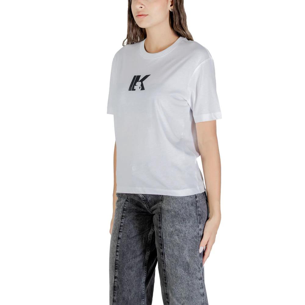 T-shirt blanc en coton Karl Lagerfeld
