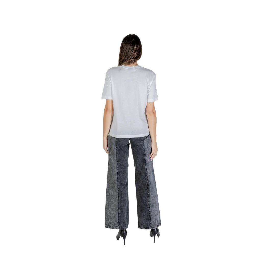 T-shirt blanc en coton Karl Lagerfeld