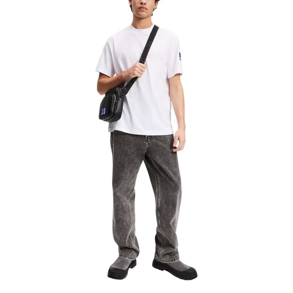 T-shirt blanc en coton Karl Lagerfeld