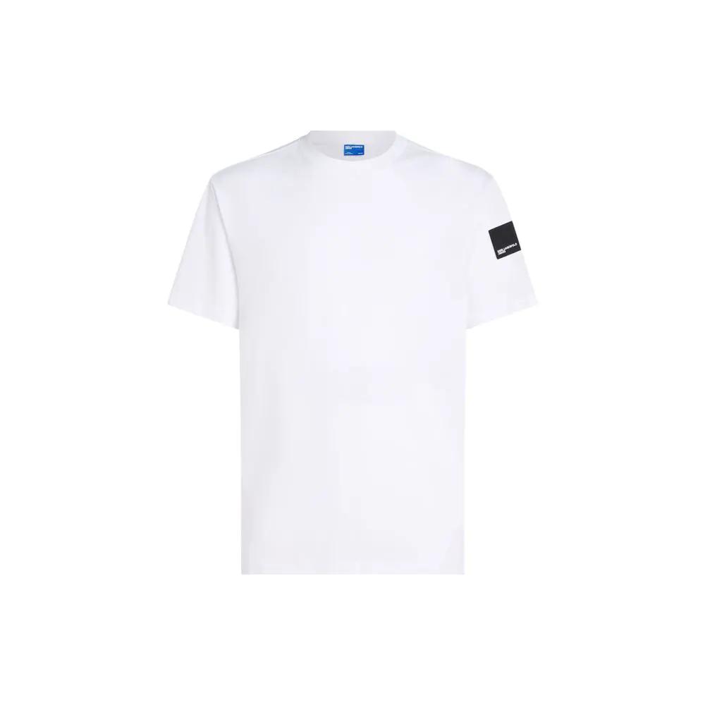 T-shirt blanc en coton Karl Lagerfeld