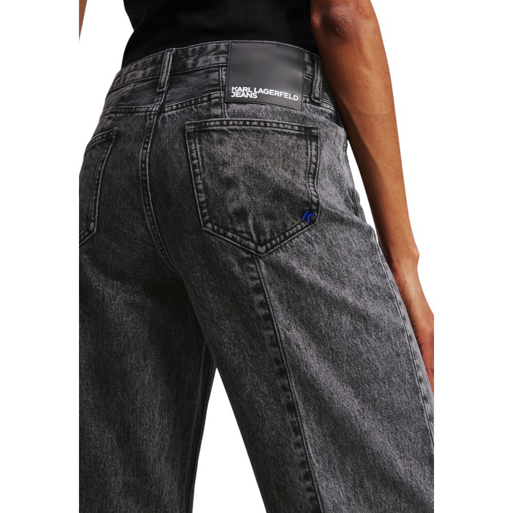 Jean Karl Lagerfeld en coton noir coupe décontractée