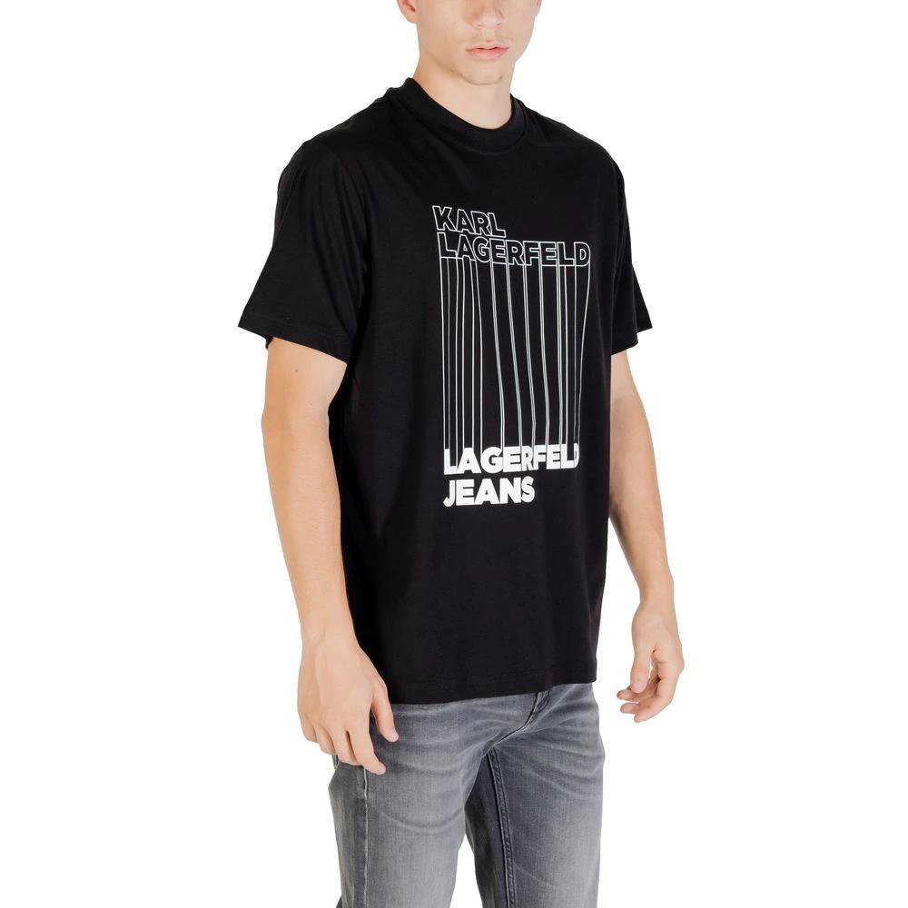 T-shirt Karl Lagerfeld en coton biologique noir