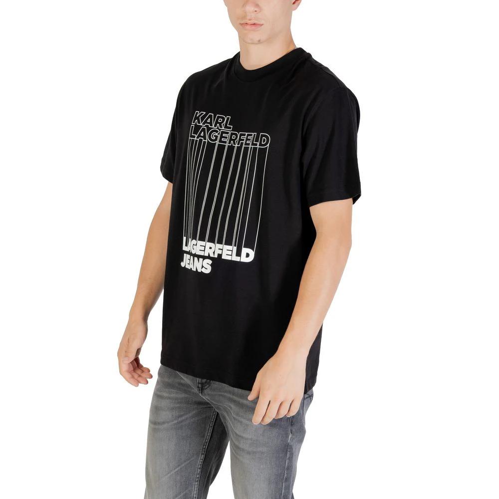 T-shirt Karl Lagerfeld en coton biologique noir