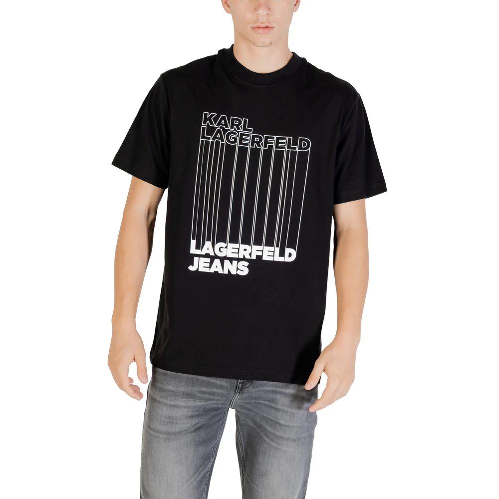 T-shirt Karl Lagerfeld en coton biologique noir