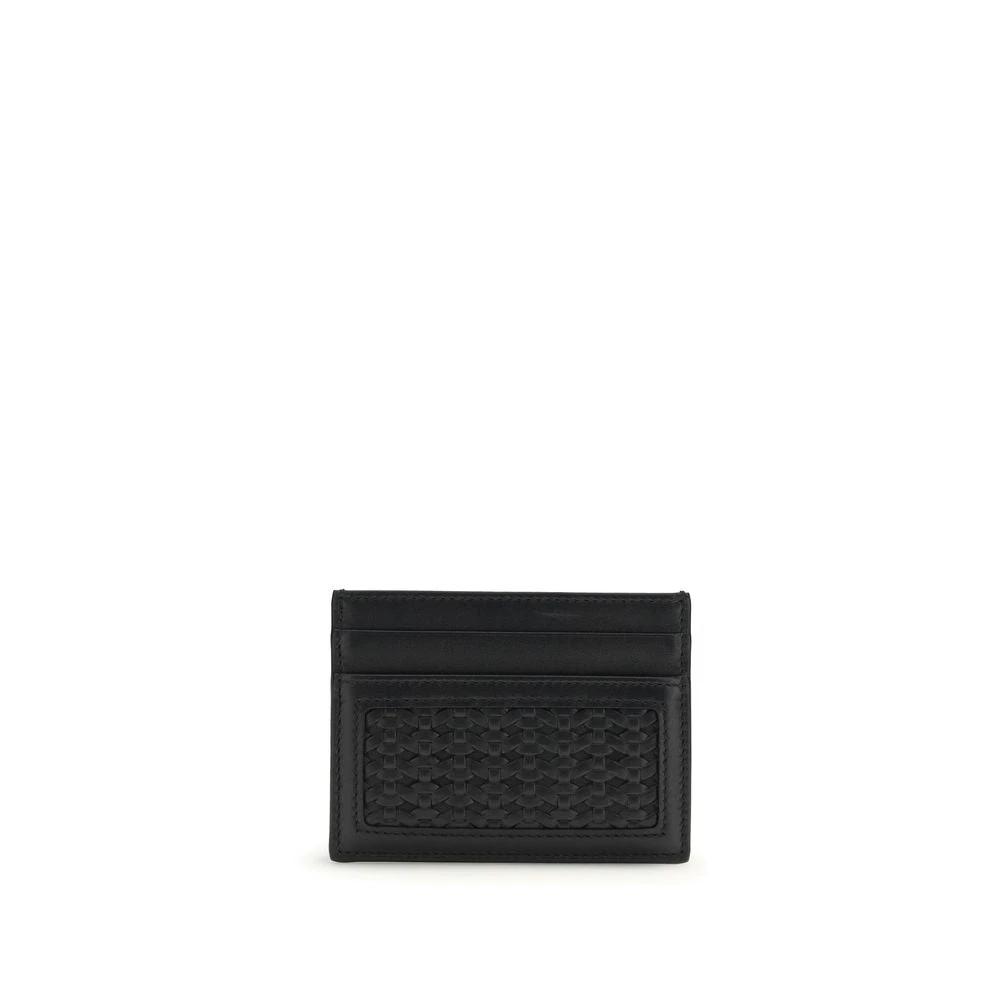 Portefeuille en coton noir Dolce & Gabbana