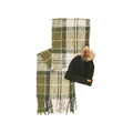 Bonnet Barbour vert en polyester