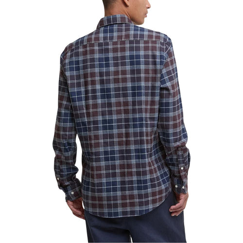 Chemise Barbour bicolore en coton à motifs