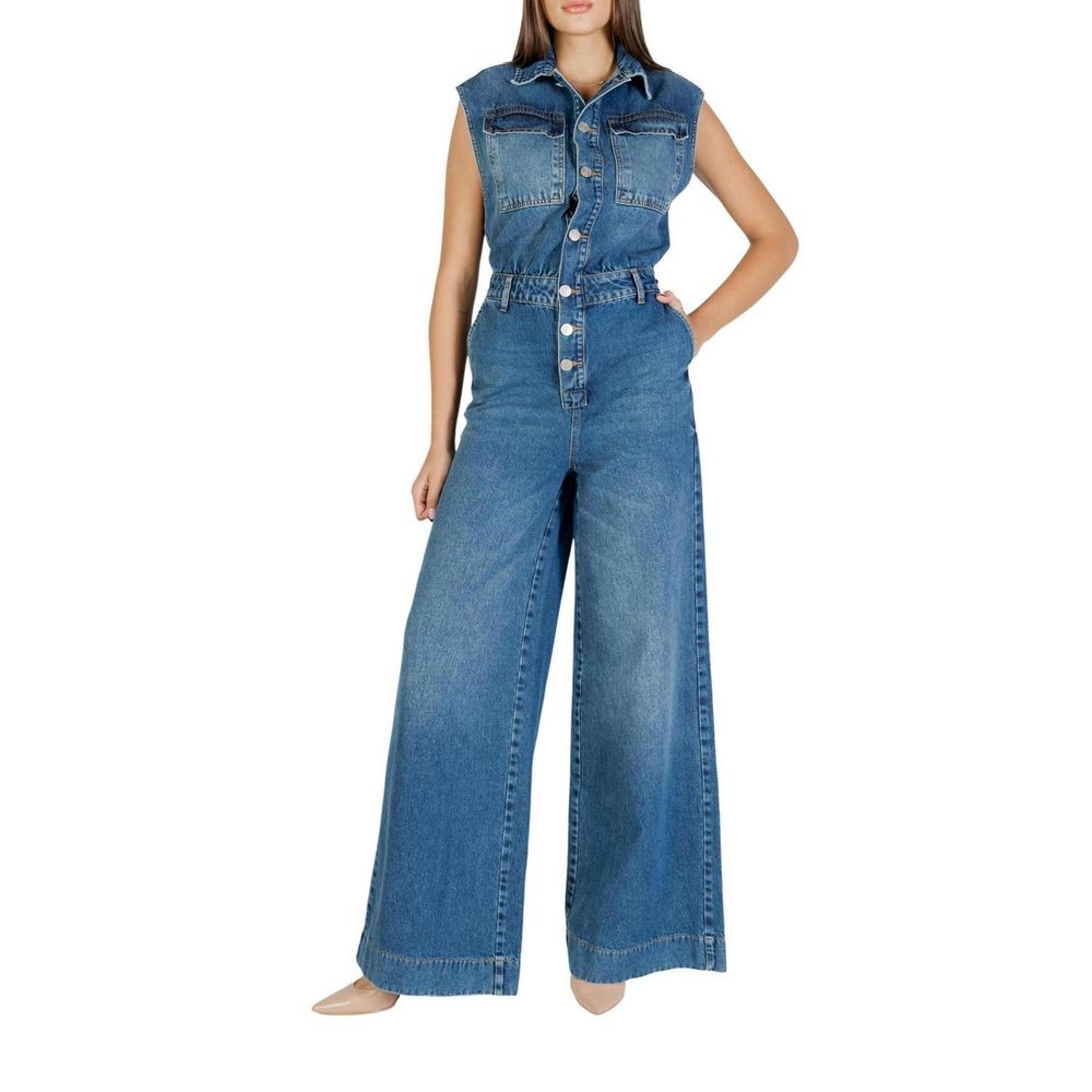 Colcci Blue Cotton Jumpsuit