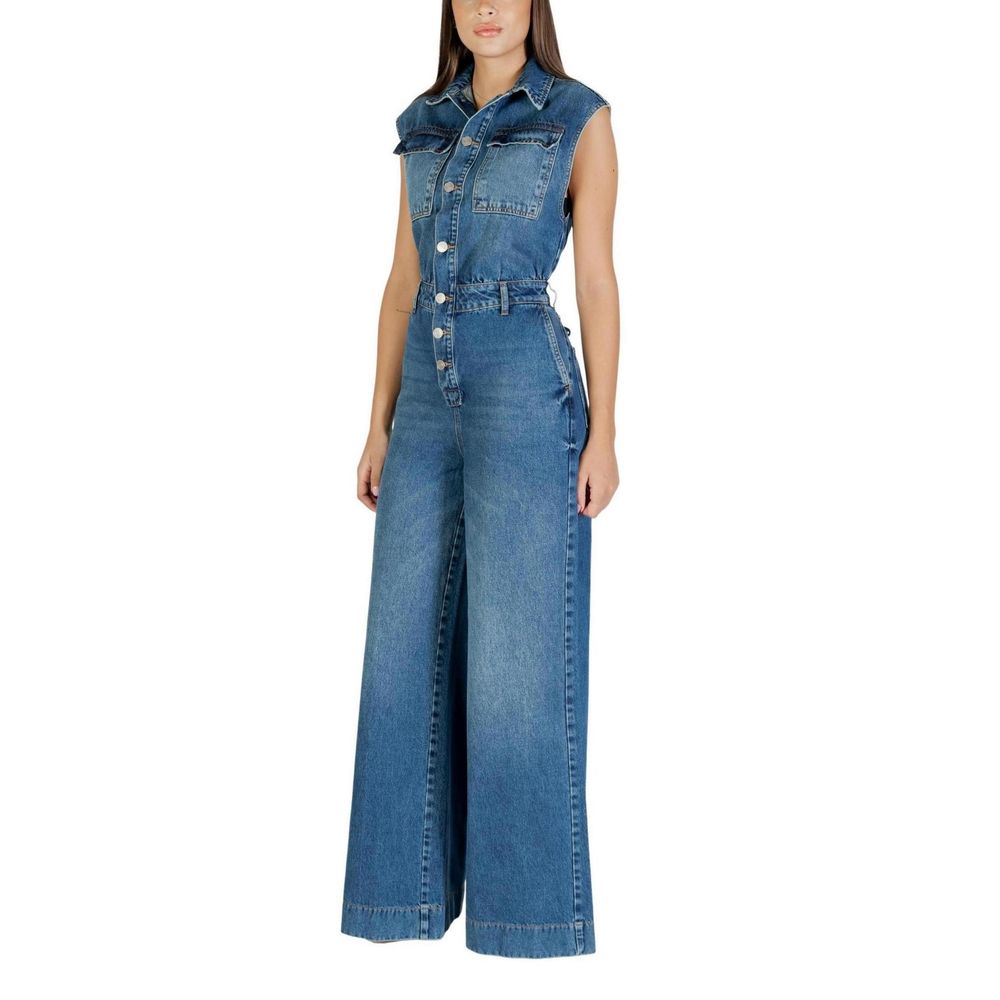 Colcci Blue Cotton Jumpsuit