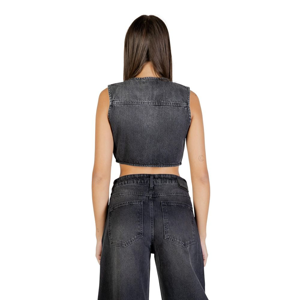 Colcci Black Cotton Waistcoat