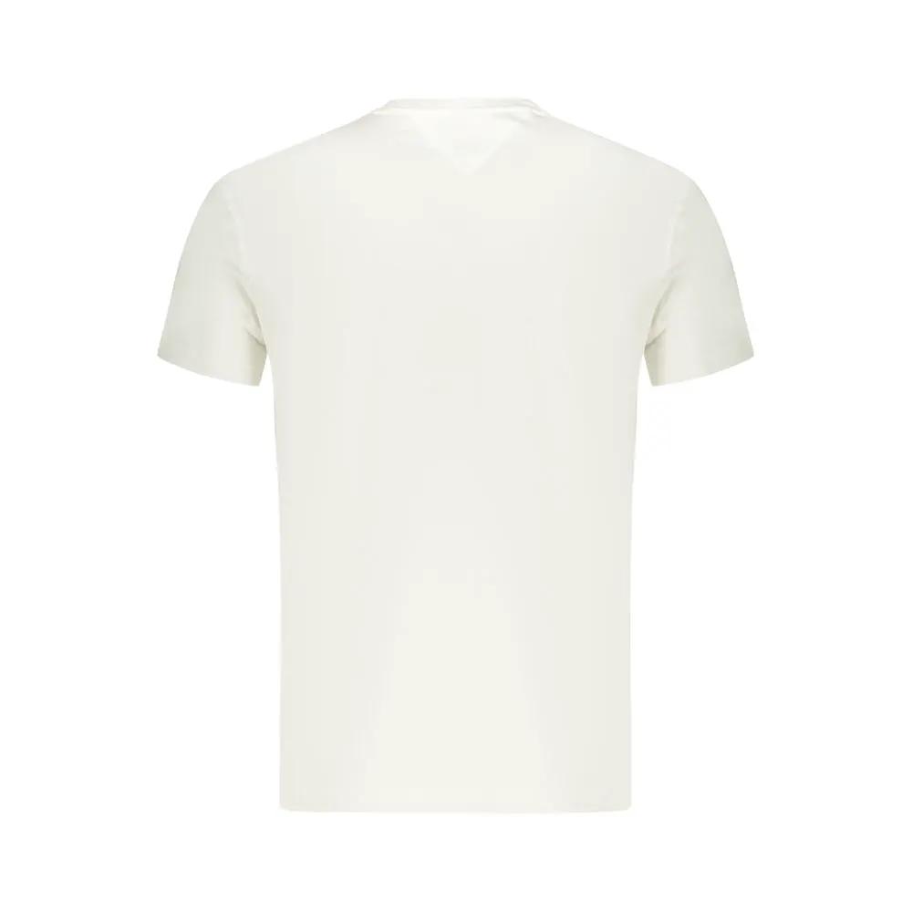 Tommy Hilfiger White Cotton Men T-Shirt