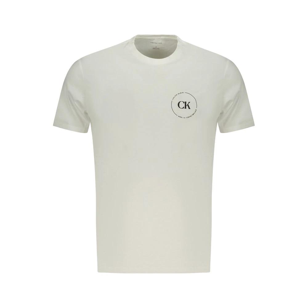 Calvin Klein Bianco Cotton Men T-Shirt