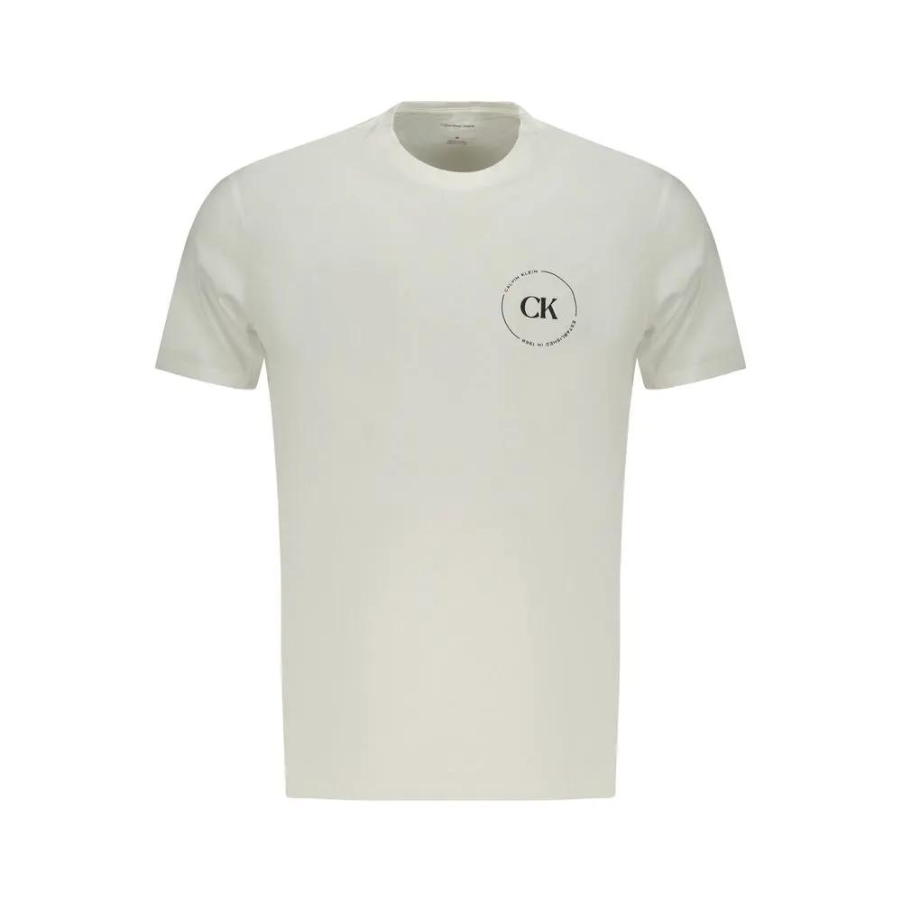 Calvin Klein Bianco Cotton Men T-Shirt