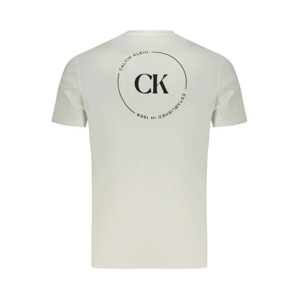 Calvin Klein Bianco Cotton Men T-Shirt
