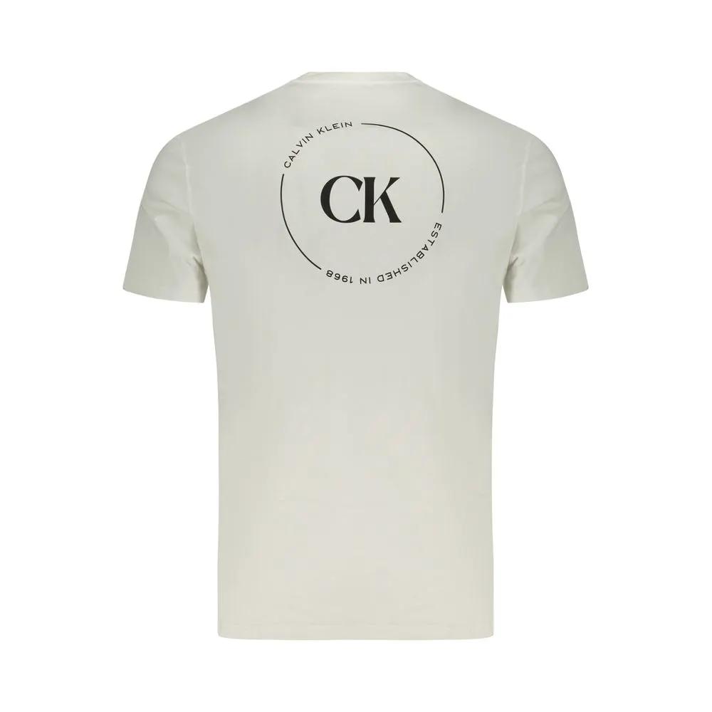 Calvin Klein Bianco Cotton Men T-Shirt