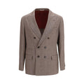 Brunello Cucinelli Blazer en lin marron