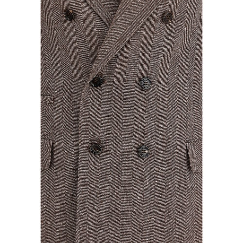 Brunello Cucinelli Brown Linen Blazer