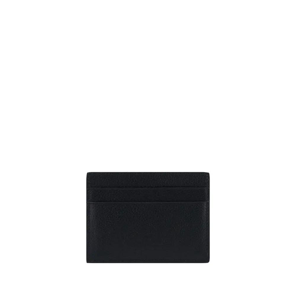 Portefeuille Balenciaga Bos Taurus en cuir de veau noir