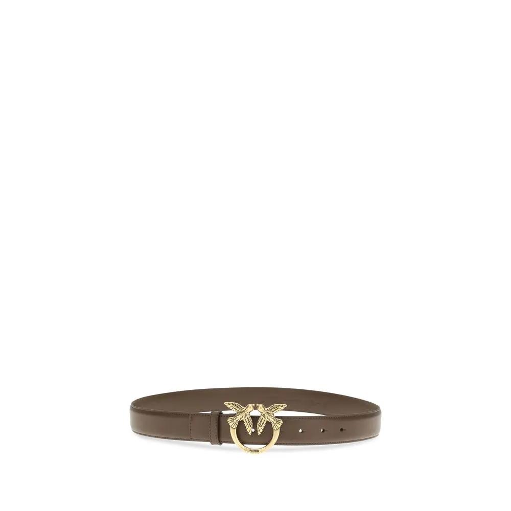 Ceinture PINKO Bos Taurus Regular en cuir de veau marron