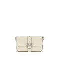 Sac bandoulière PINKO Bos Taurus en cuir de veau blanc