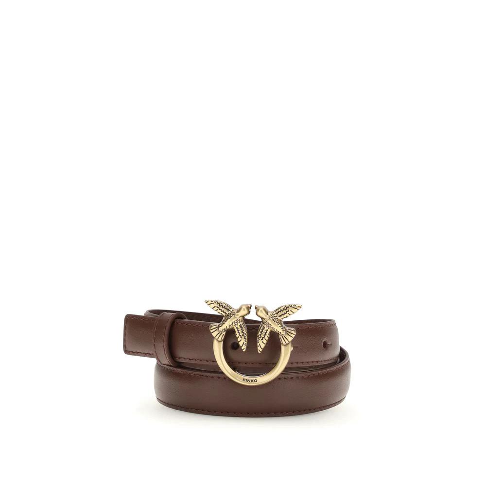 Ceinture PINKO Bos Taurus Regular en cuir de veau bordeaux