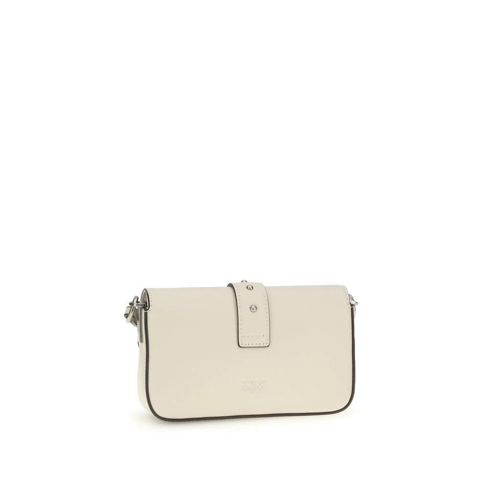 Sac bandoulière PINKO Bos Taurus en cuir de veau blanc