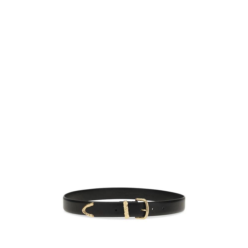 Ceinture PINKO Bos Taurus Regular en cuir de veau noir