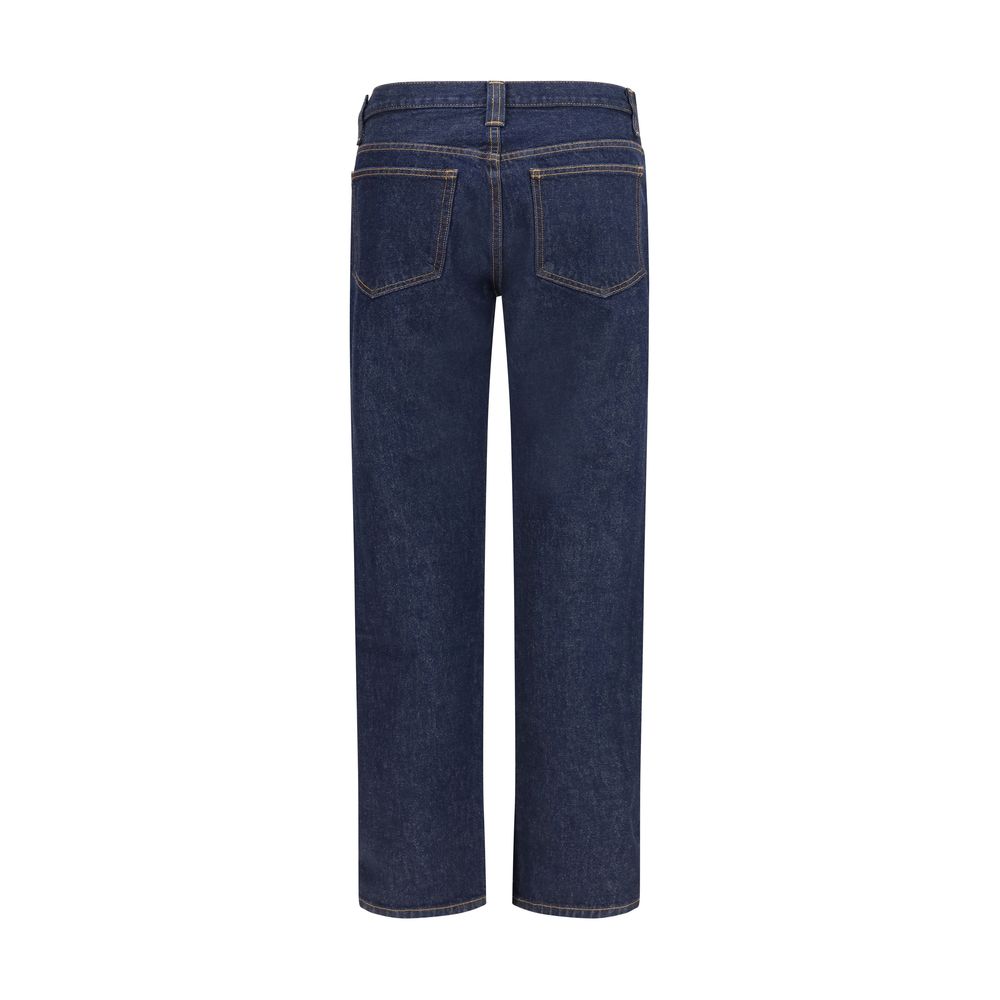 Jean droit en coton bleu Khaite