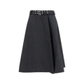 Jupe longue Ganni grise en polyester recyclé