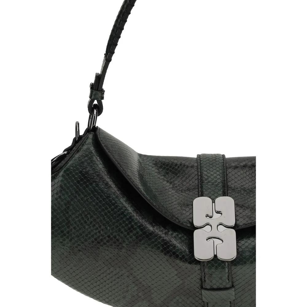 Sac bandoulière Ganni bleu en cuir recyclé