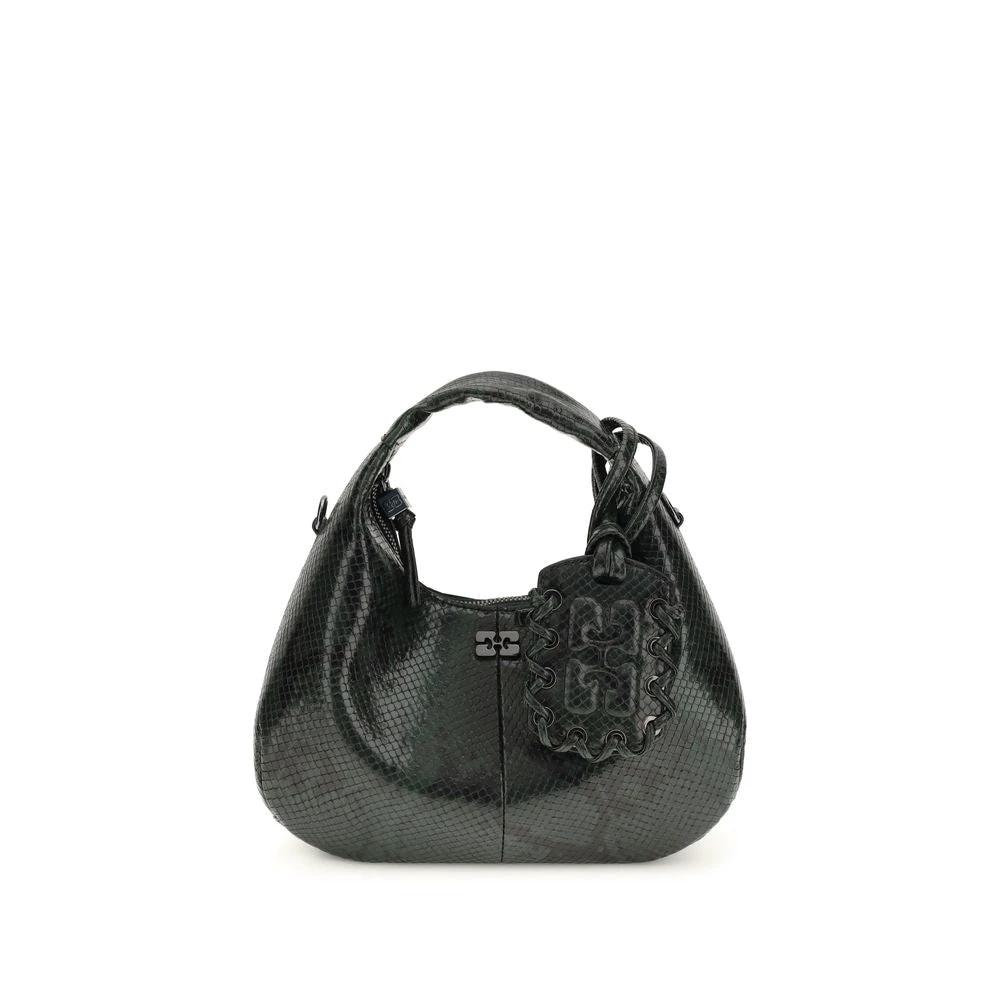 Sac bandoulière Ganni noir en polyester recyclé