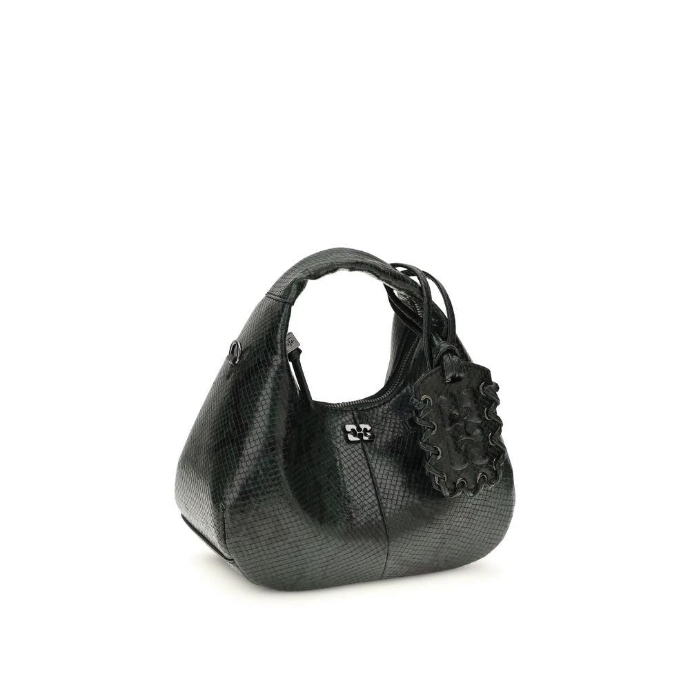 Sac bandoulière Ganni noir en polyester recyclé