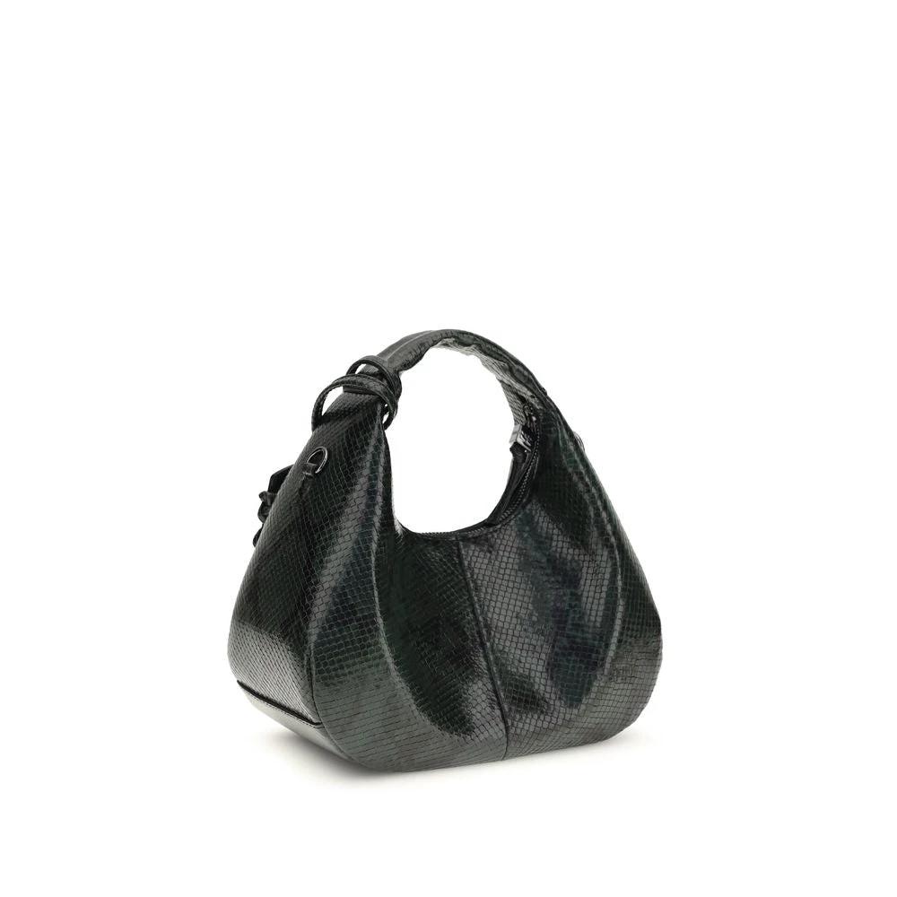 Sac bandoulière Ganni noir en polyester recyclé