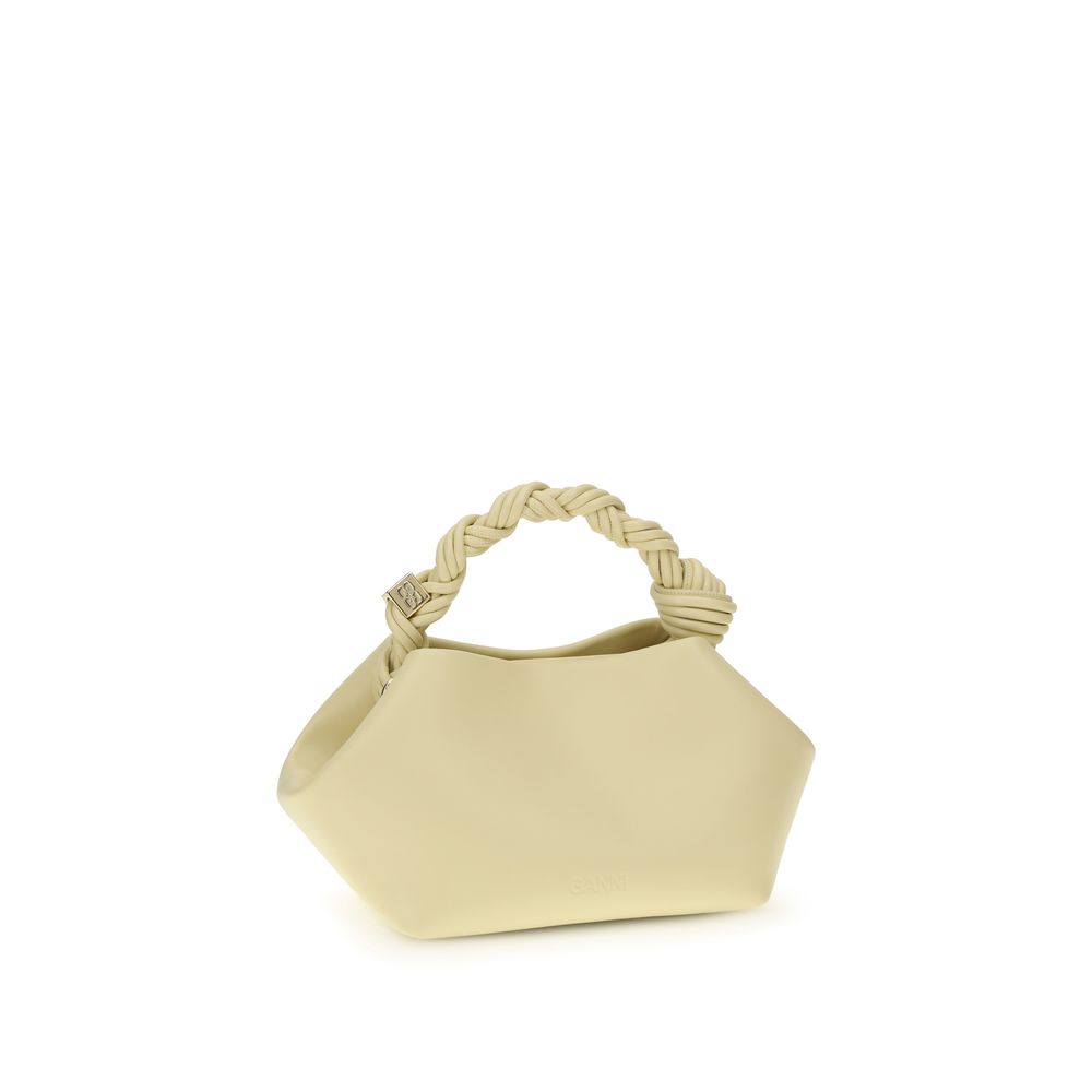 Sac à main Ganni bicolore en cuir recyclé