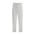 Pantalon décontracté en coton blanc Dolce & Gabbana