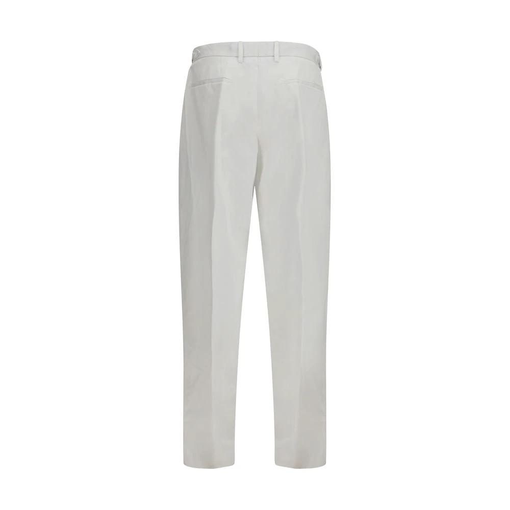 Pantalon décontracté en coton blanc Dolce & Gabbana