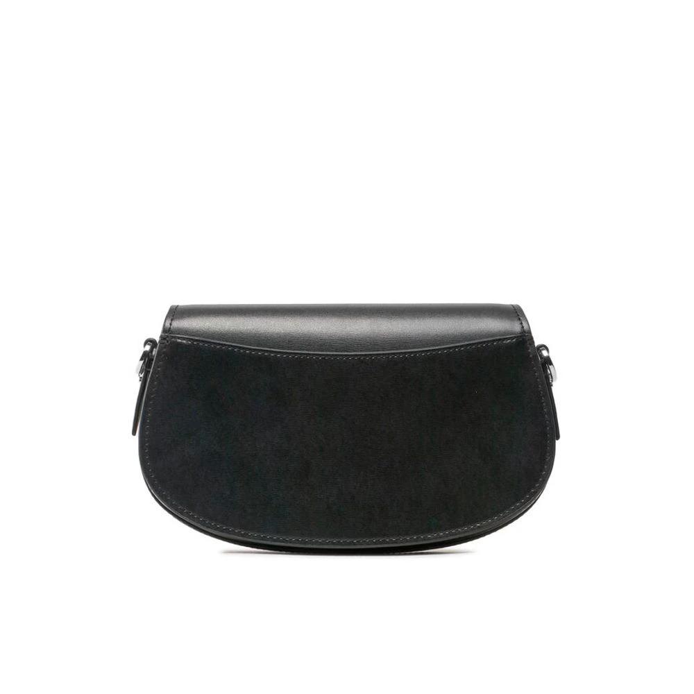 Sac bandoulière en cuir noir Michael Kors